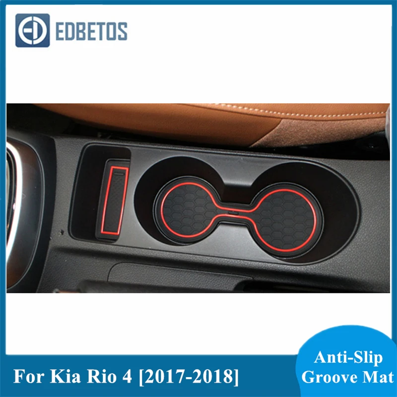 Нескользящие Коврики для Kia Rio 4 X Line 2017 2018 2019 2020|Автомобильные грязезащитные