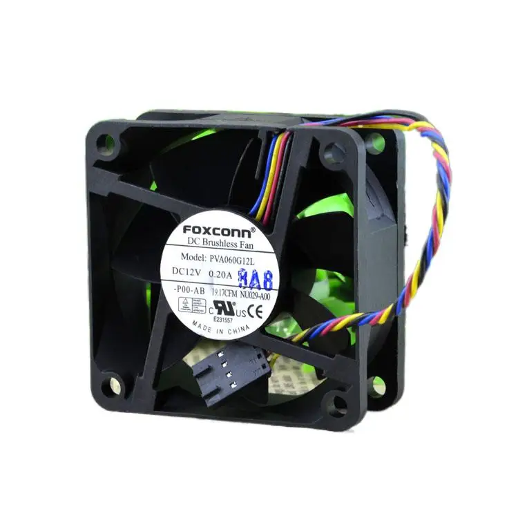 

Foxconn Foxconn PVA060G12L 12V 0.20A 6cm 6025 PWM Temperature Control 4-Wire Fan
