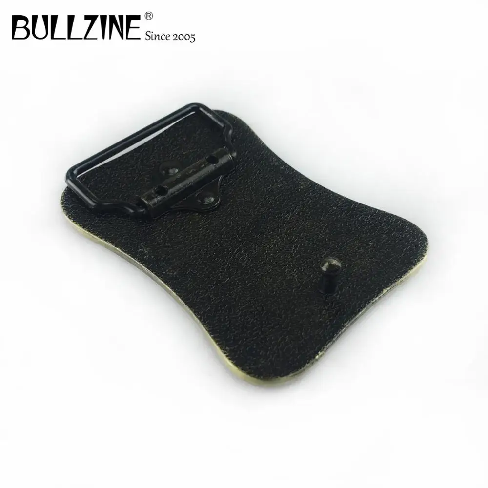 Пряжка для ремня Bullzine из цинкового сплава с цветком в западном стиле под старину