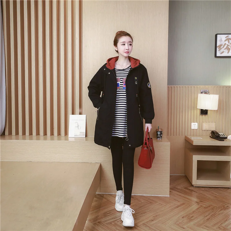 Новинка, женское хлопковое пальто большого размера, женские парки, зимняя верхняя одежда, высокое качество, плюс бархат, толстое женское хлопковое пальто KO449