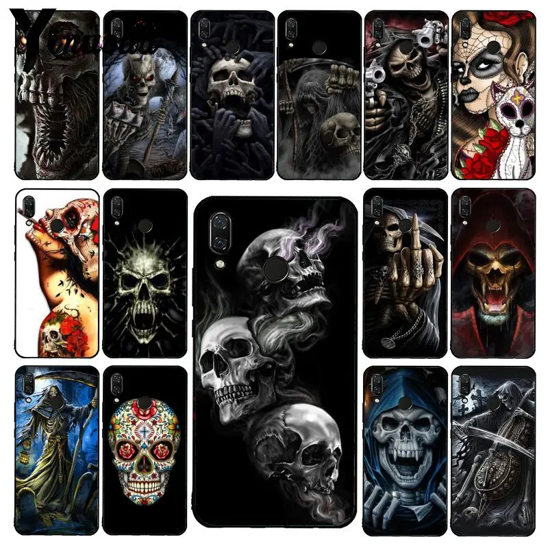 Чехол для телефона Yinuoda Grim Reaper Skull Skeleton Xiaomi Redmi Note 7 8T 5plus 6A Note8 4X Note8Pro|Бамперы| |