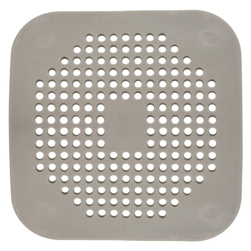 4X coperchio di scarico quadrato per scarico doccia tappo piatto in  Silicone per scarico doccia filtro