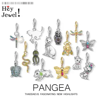 

Fashion European 925 Sterling Sliver 2020 Brand New Cartoon Pendant Charm Fit Europe Charm Bracelet Necklace Club Bag For Women