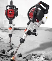 Four-stroke Gasoline Driller Impact Drill Concrete Rock Electric Hammer Broken Stone Petrol Pickaxe Dual-use Rock Drilling Tools 2