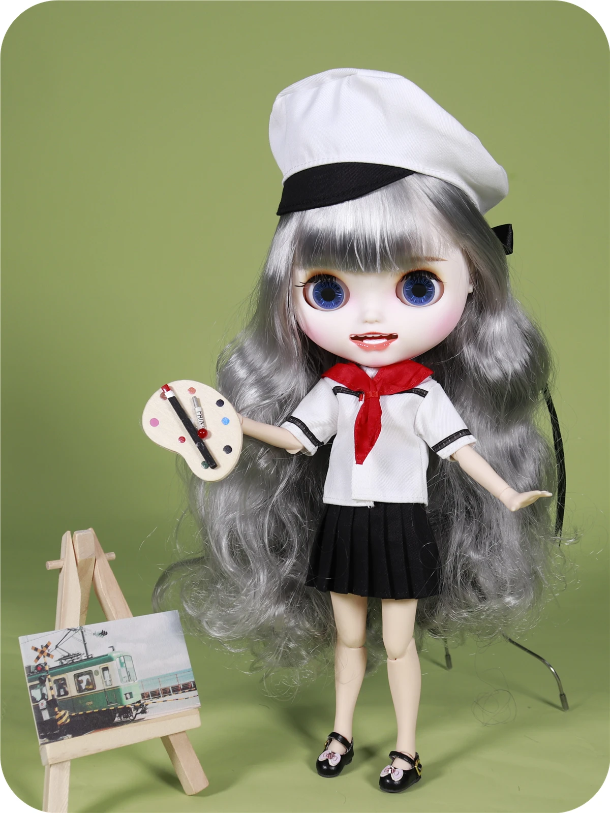 White Sleeveless Dress Takara 12" Blythe Doll Simple Wind Outfits