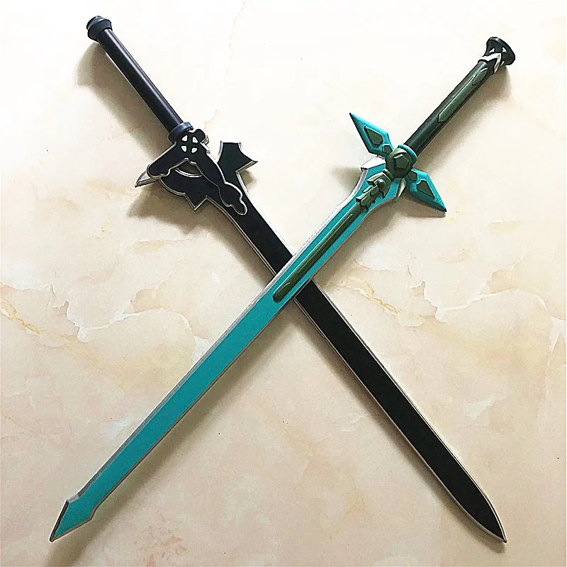 1:1 меч искусство онлайн Темный отталкивающий Кирито Kirigaya меч Kirigaya Kazuto косплей реквизит Yuuki Asuna черный меч Рождественский подарок - Цвет: One Set