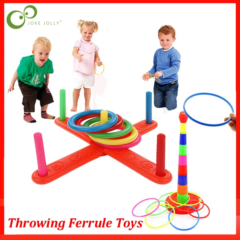 Game-Pool Ring-Toss Stacked Parent-Child-Toy Outdoor-Sport-Toys Plastic Garden Kids Circle