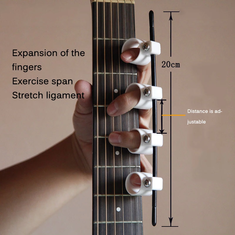 

Finger Expansion Sleeve Finger Force Ukulele Piano Adjustable Practice Electric Acoustic Guitar Finger Muscle Exercise Equipment