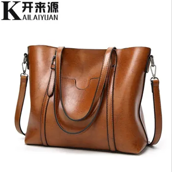

100% Genuine leather Women handbags 2020 New Classical wind portable big bag shoulder bag temperament female tote bag