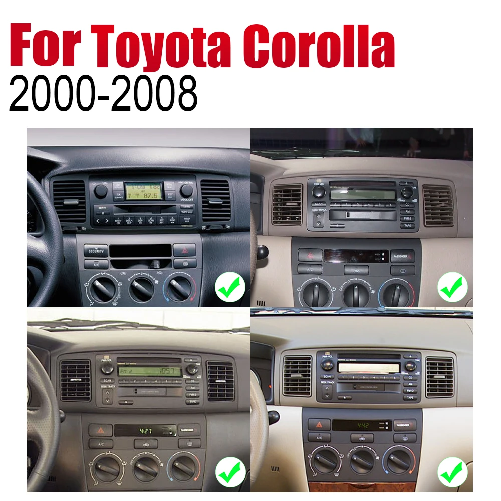 Автомагнитола ZaiXi 2 Din Android для Toyota Corolla 2000 ~ 2008 мультимедийный плеер GPS навигация