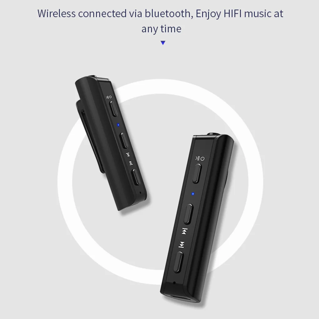 Беспроводной Bluetooth 4,2 приемник 3,5 мм Handsfree автомобильный комплект аудио адаптер HIFI музыкальный ресивер HD микрофон