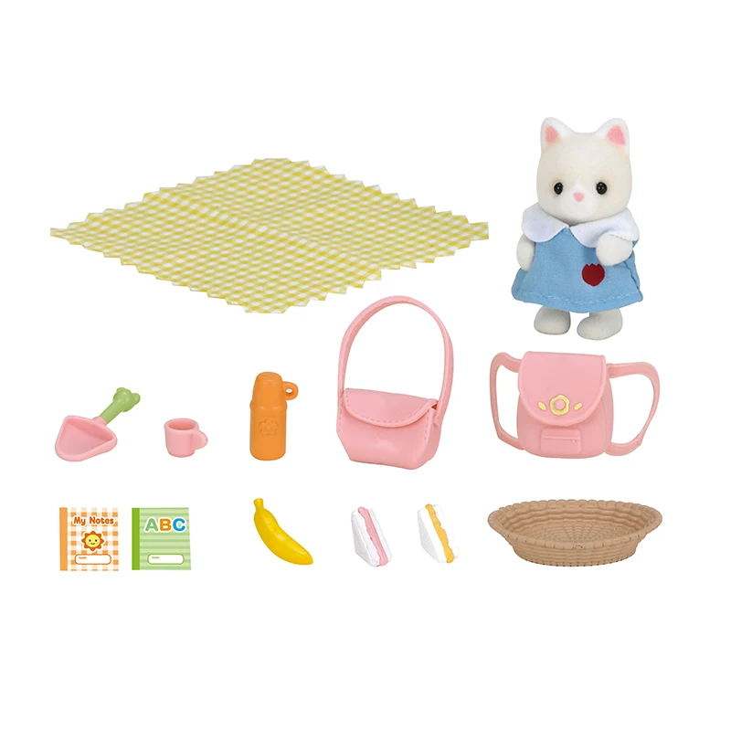 Sylvanian Families кукольный домик детский набор для пикника W/1 фигурка и аксессуары Playset 5103