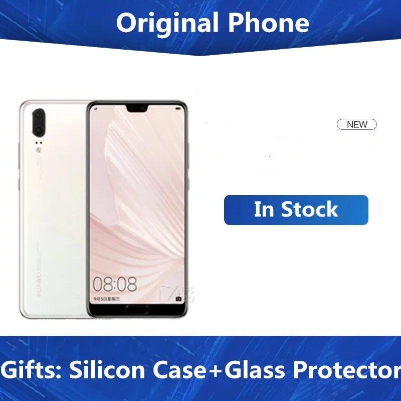 Multi Sprachen HuaWei P20 Handy 5.8 "Full Screen 2440x1080 6GB RAM 128GB ROM Kirin 970 Android 8,1 Smart Telefon