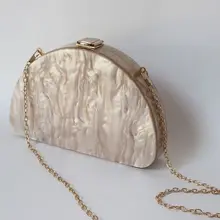 Женский клатч полукруглый вечерняя сумочка Свадебные вечерние женский акриловый вечерняя сумочка горячая новинка