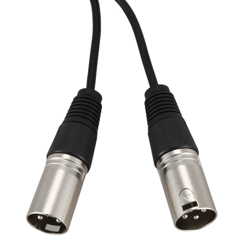 3pin XLR Женский Джек двойной 2 штекер Y сплиттер кабель адаптер 1 фут шнур