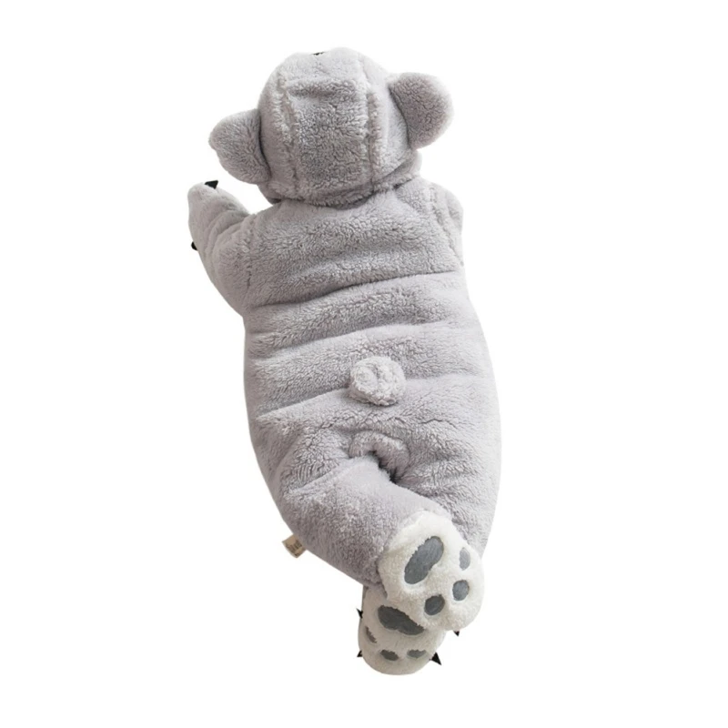 Детские комбинезоны для малышей; зимняя теплая хлопковая одежда с длинными рукавами для новорожденных мальчиков и девочек; комбинезон для младенцев; комбинезон с животными; Пижама