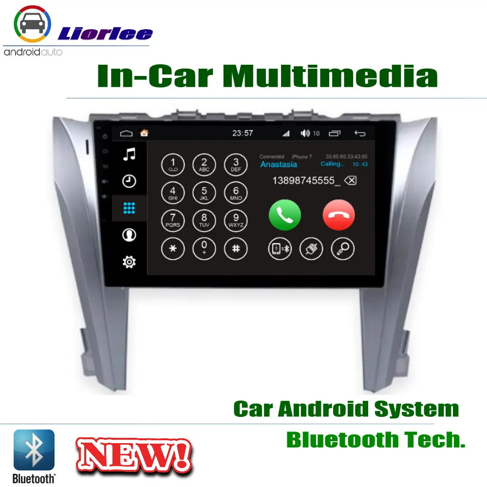 Автомобильный Android плеер 9 &quotIPS ЖК экран для Toyota Camry Aurion 2011 ~ 2017 версия США