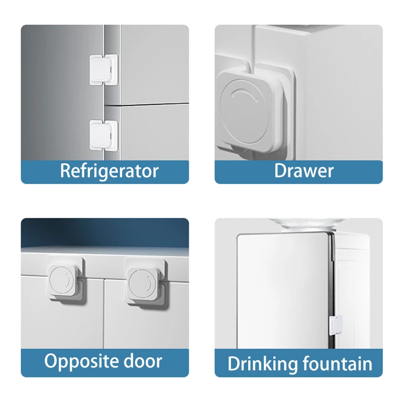 Child Safety Home Refrigerator Lock Baby Anti Open Fridge Freezer Door Locks Multifunctional Cabinet Buckle