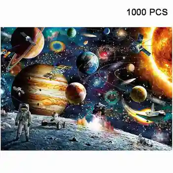 

1000 Pieces Jigsaw Puzzles Kids Educational Toy Mini Landscape Paper Picture Puzzles For Adults Decompression Toy Style Random