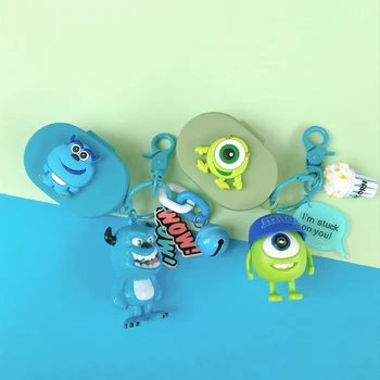 

Cartoon Earphone Cover For Redmi Airdots Case With Hook Cute doll Protection Frame With Keychain For Mi Airdots Earphone Cases