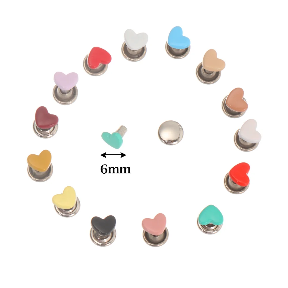 Metal Mini Mushroom Spikes Buttons for DIY Doll Clothes Shoes