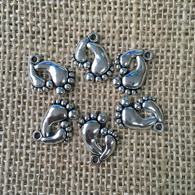 

32 шт./лот 20x15 мм милые парные Подвески для изготовления ювелирных изделий Античная Посеребренная Подвеска для DIY ожерелье браслет серьги A042