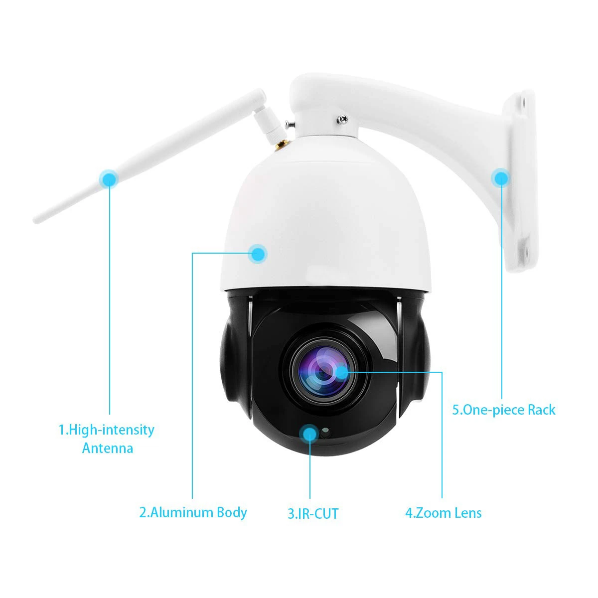 1080P WI-FI 2.0MP PTZ IP Камера панорамирования/наклона Скорость купол Камера аудио Водонепроницаемый камеры для домашней системы безопасности для видеоняни