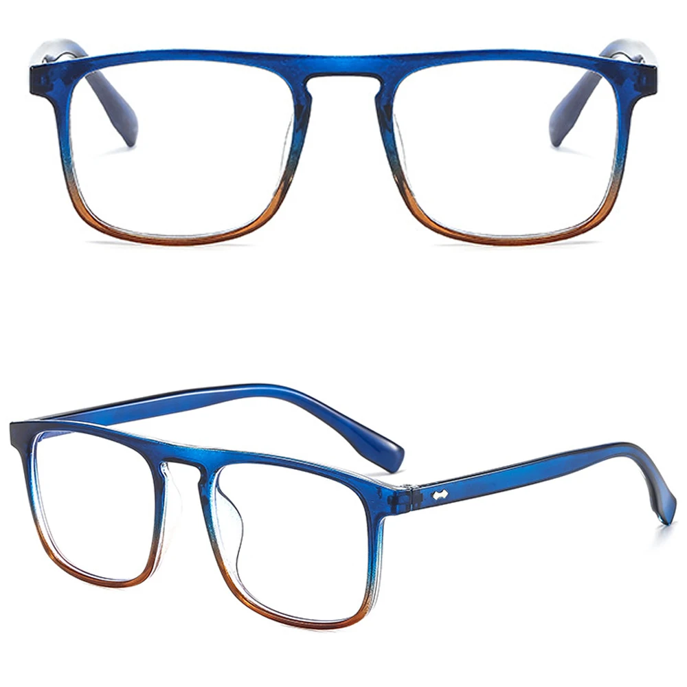 Big Square Frame Anti-Blue Light Glasses Women Men Vintage Eye Protection Ultra Light Jelly Color Eyeglasses Vision Care cute blue light glasses