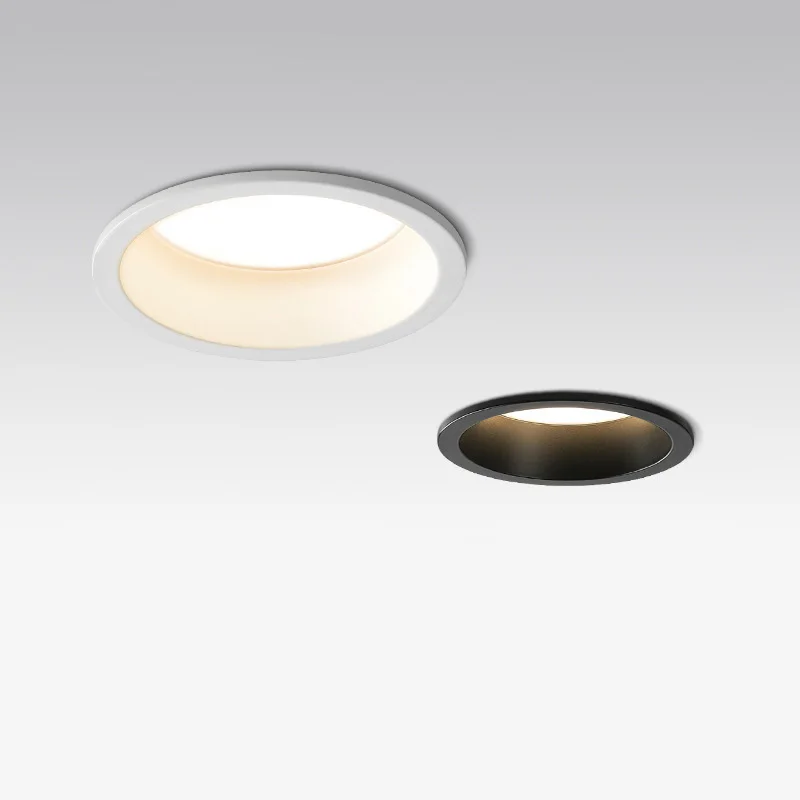 LED Downlight Recessed Ceiling Spotlight Anti Glare Dimmable Recessed Downlight Lamp 7w 9w 12w 15w Led Spot Light 220V/110V Ceiling Round Pane for Home Lighting