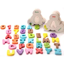 Детские деревянные игрушки, подходящая игрушка-головоломка, Мультяшные узорчатые животные, буквенные цифры, дети, раннее образование, игрушки Монтессори