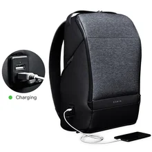 Krion дизайн FlexPack GO Противоугонный рюкзак мужская дорожная сумка зарядка через usb рюкзак для ноутбука 15,6 дюймов школьная сумка для мальчиков-подростков