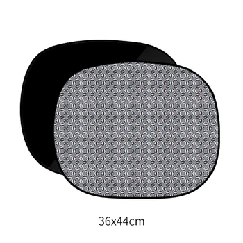 

Visor Car sun shade Cover Block Static Cling Sunscreen Black 2 Pcs PVC