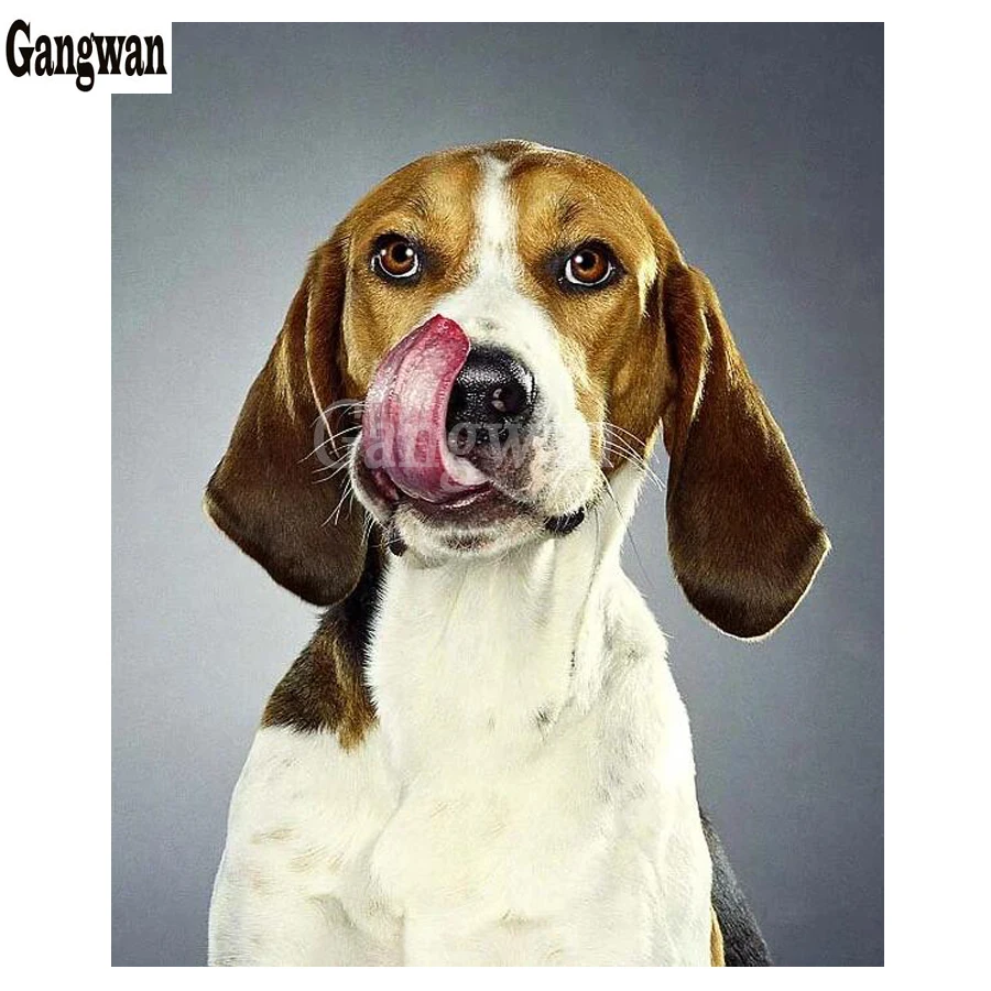 Beagle Алмазная картина для собак милый щенок вышивка крестиком DIY хобби домашнее