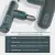 KiCA Portable Mini Massage Gun Metal Deep Tissue Massage-Gun Electric Percussion Muscle Gun Massager Pain Relief Muscle