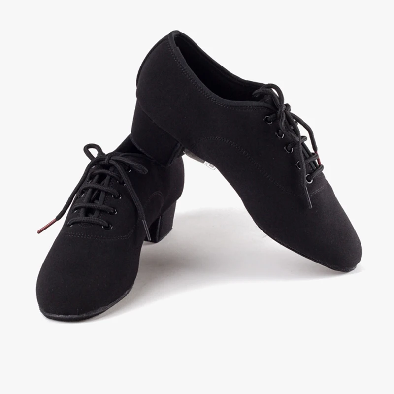 Latin Dance Shoes Women Genuine BD t1-b Import Oxford Lace Wholesale Sports Teacher Black Heel 4.5cm Male Female Generic Canvas 2