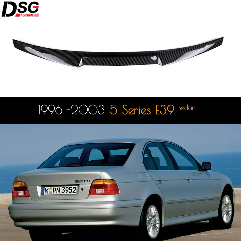 Carbon Fiber Rear Trunk Lid Spoiler Boot Wing for BMW 5 Series E39 520i