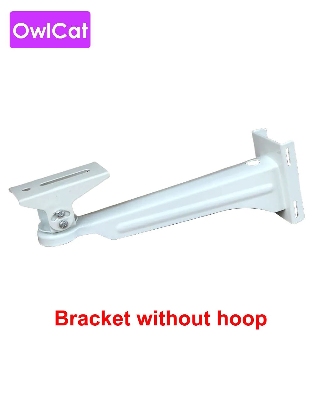 without hoop OwlCat обруч кронштейн полюсное крепление 25 см для наружной уличной камеры видеонаблюдения - Цвет: without hoop