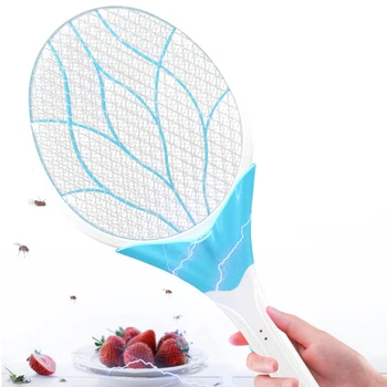 

Multifunctional Charging Mosquito Swatter Bug Zapper Racket with LED - Green 2020 Home Mosquito Killer