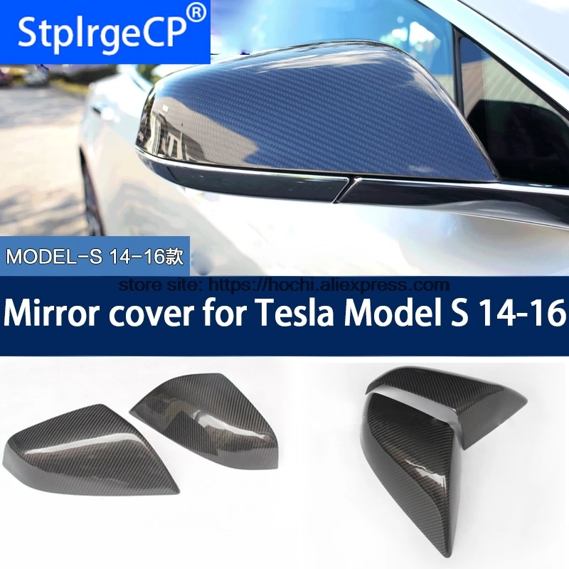 Honchi Крышка для зеркала из углеродного волокна Tesla model S 60 70 P85 P90D 4 door sedan крышка