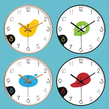 

[10 12 Inch] Minimalist Style Wall Clock Simple Fashion Creative Mute Hanging Clocks for Home Living Room Bedroom Decorations