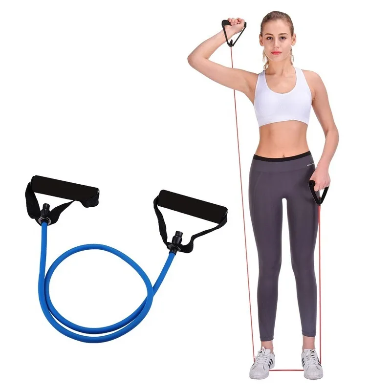 120cm Elastic Resistance Bands Yoga Pull Rope Fitness Workout Sports