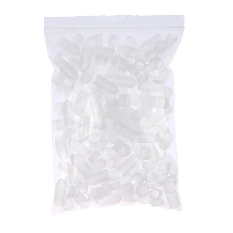 100PCS/Bag Empty Gelatin Capsule Hard Clear Kosher Gel For Medicine Pills Refill Storage Lid | Красота и здоровье