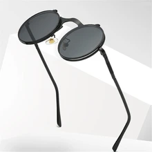 UVLAIK, стимпанк, солнцезащитные очки, Ретро стиль, металлик, панк, паровые, солнцезащитные очки, для мужчин и женщин, Круглые, дизайнерские, солнцезащитные очки, Ретро стиль, мужские очки