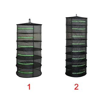 

Insect Proof Net Folding Home Storage Bag Mesh Decoration Non-toxic Herb Drying Rack With Zipper Hanging Basket For Plants