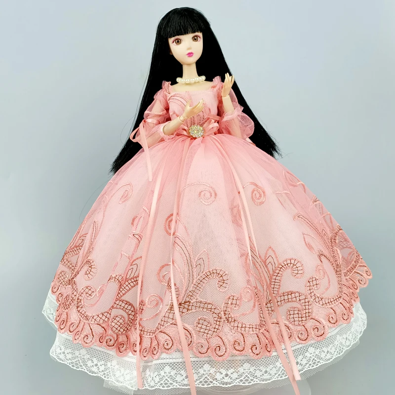 Barbie-Vestido xadrez rosa e branco com corrente Margarida para crianças,  boneca de personagem novo do filme, colar kawaii, presente de aniversário -  AliExpress