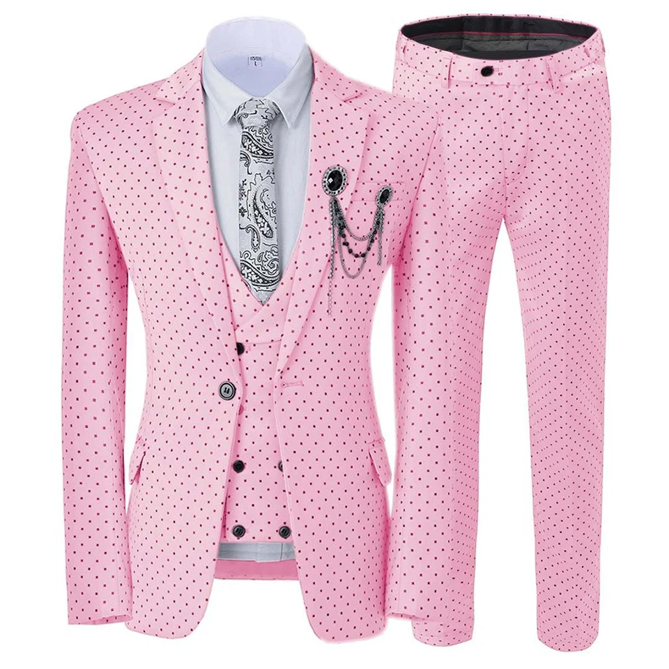 Мужской деловой Свадебный костюм, новые тренды, различные цвета на выбор, чтобы обсудить три предмета(пиджак+ жилет+ брюки