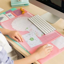 1 шт. многофункциональный коврик для мыши Настольный органайзер водонепроницаемый ПВХ Настольный коврик Канцелярский набор Настольный коврик