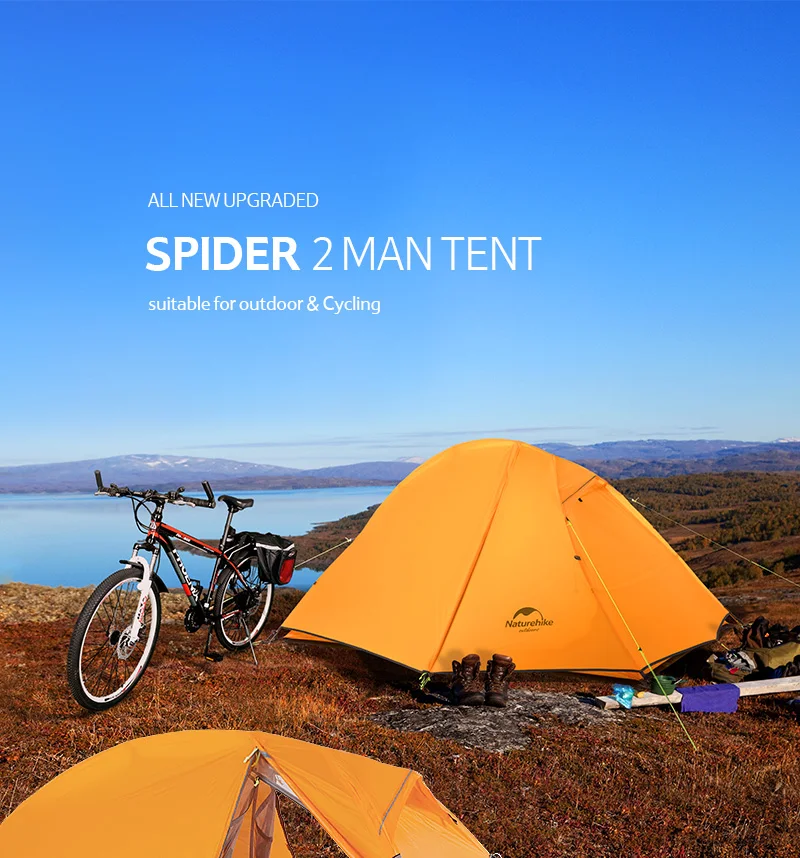 1.3 KG Single Person Camping Tent Nylon 20D Ultralight Waterproof Canopy
