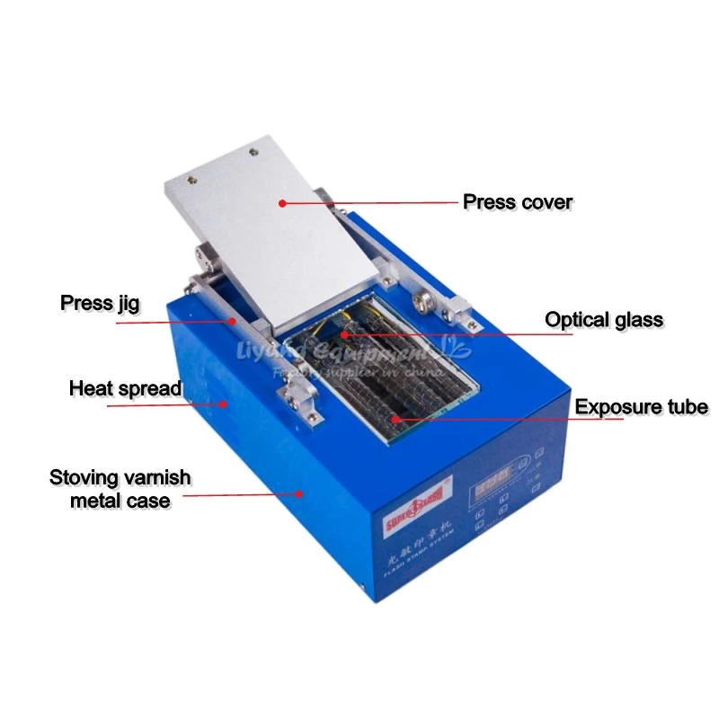 P50 металлическая Автоматическая цифровая машинка для светочувствительных штампов PSM Резина производитель штампов машина с бесплатным подарочным пакетом 18 шт