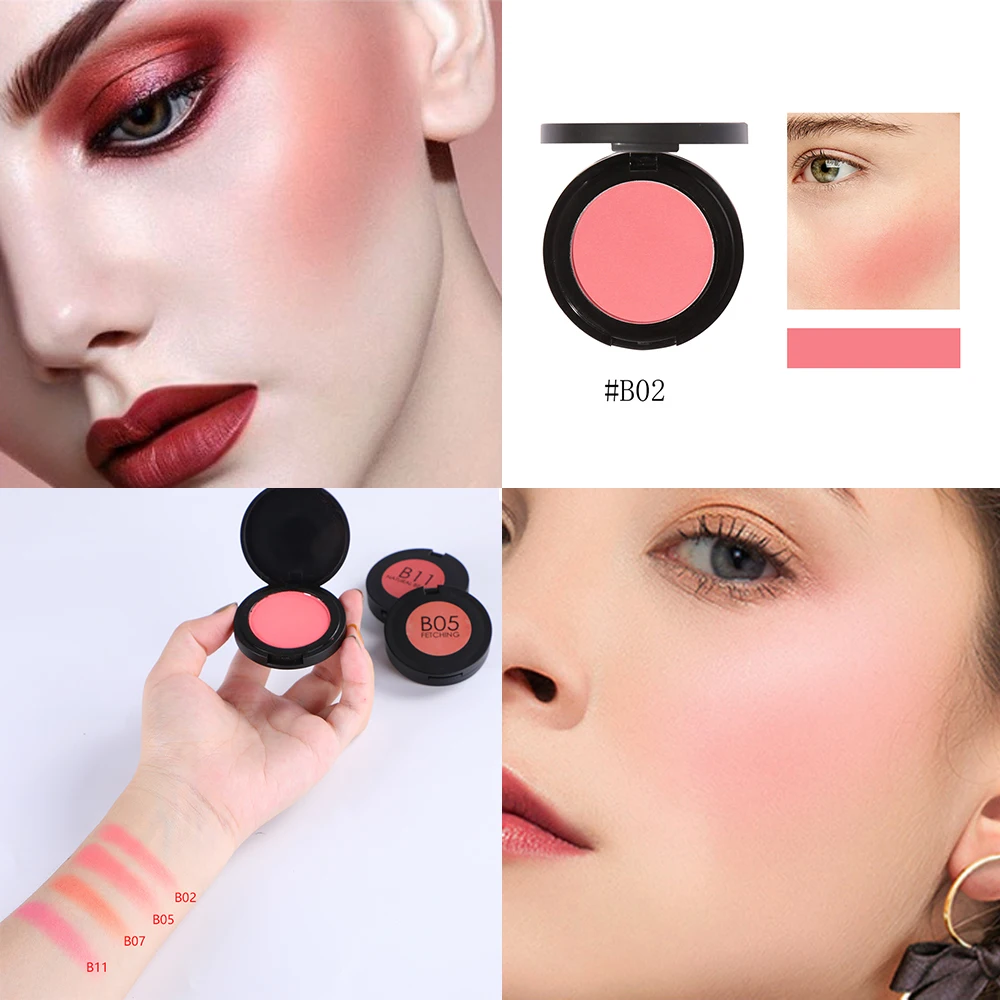 

Manooby Long Lasting Cheek Blush Palette Makeup Pressed Powder Blush Maquiagem Facial Charmed Blushes Face Cosmetics Tool Hot